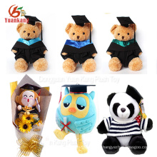 Personnalisé Objets en peluche Graduation Panda Bouquet Hibou Poupée Ours En Peluche Peluche